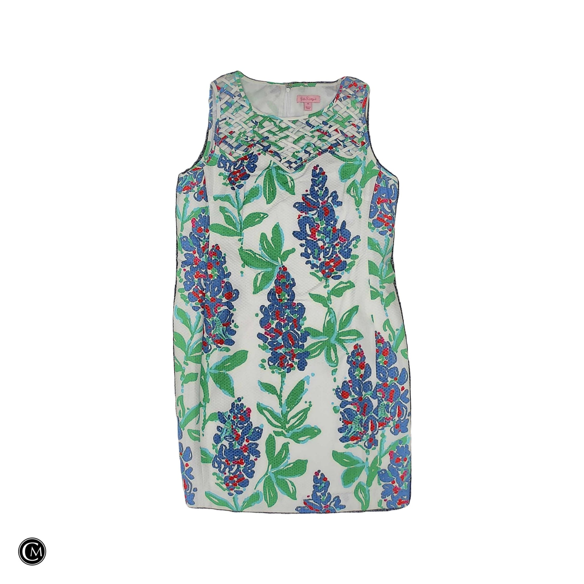 Dress Designer By Lilly Pulitzer In Blue & Green, Size: S image 1