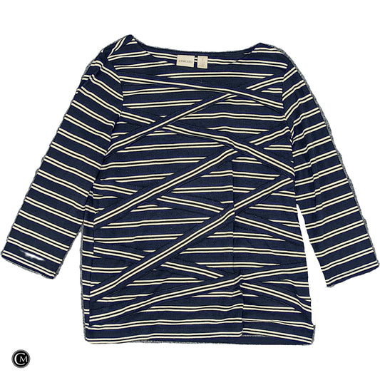 Top Ls By Chicos In Striped Pattern, Size: M image 1