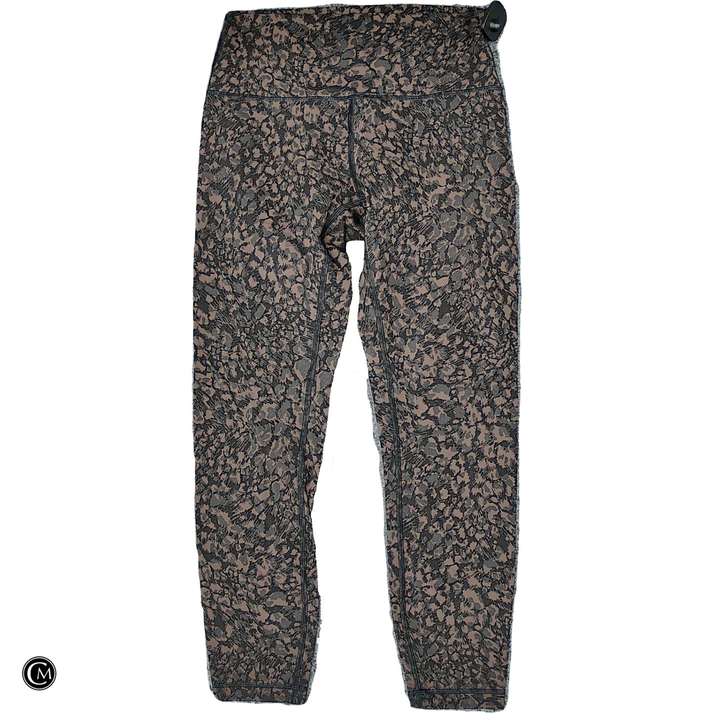 Athletic Leggings By Lululemon In Black & Brown, Size: M image 1