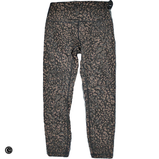 Athletic Leggings By Lululemon In Black & Brown, Size: M image 1