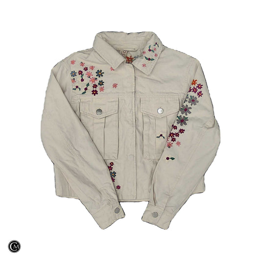 Jacket Denim By Dolan Left Coast In Floral Print, Size: Xsp image 1