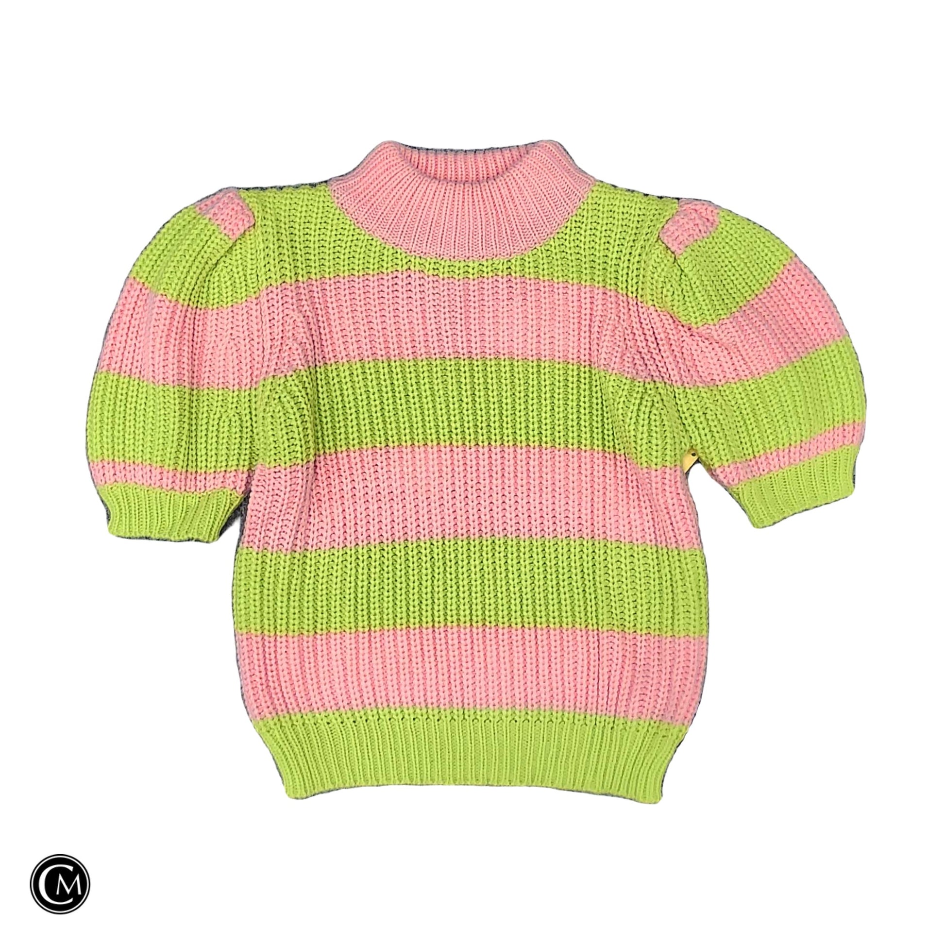 Sweater Ss By English Factory In Green & Pink, Size: S image 1