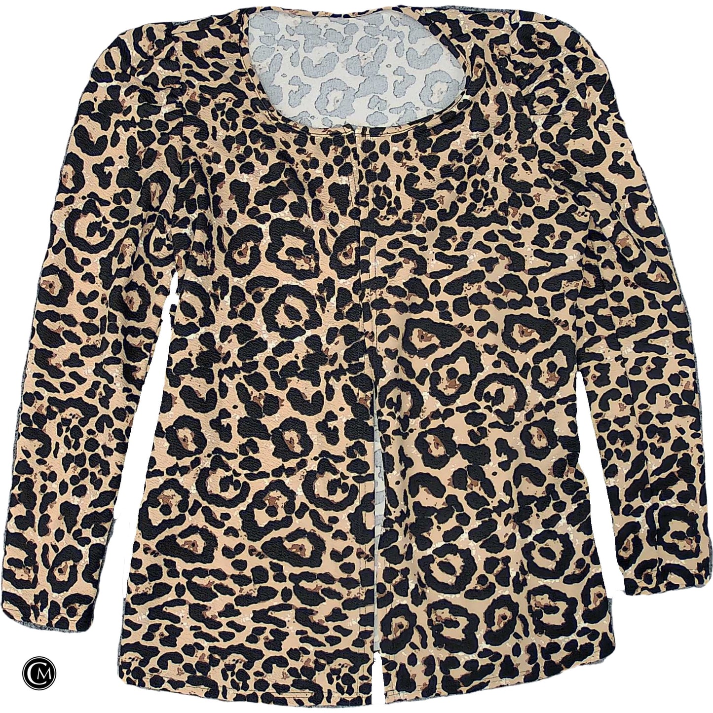 Cardigan By Clothes Mentor In Animal Print, Size: L image 1
