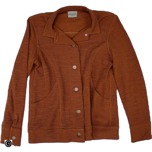 Jacket Shirt By Clothes Mentor In Orange, Size: S image 1