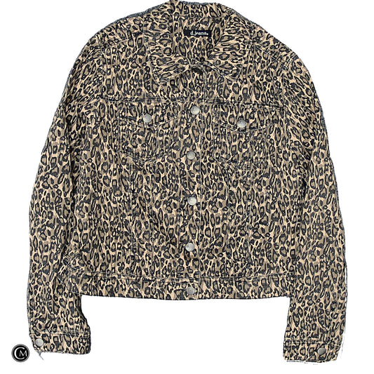 Jacket Denim By Clothes Mentor In Animal Print, Size: L image 1