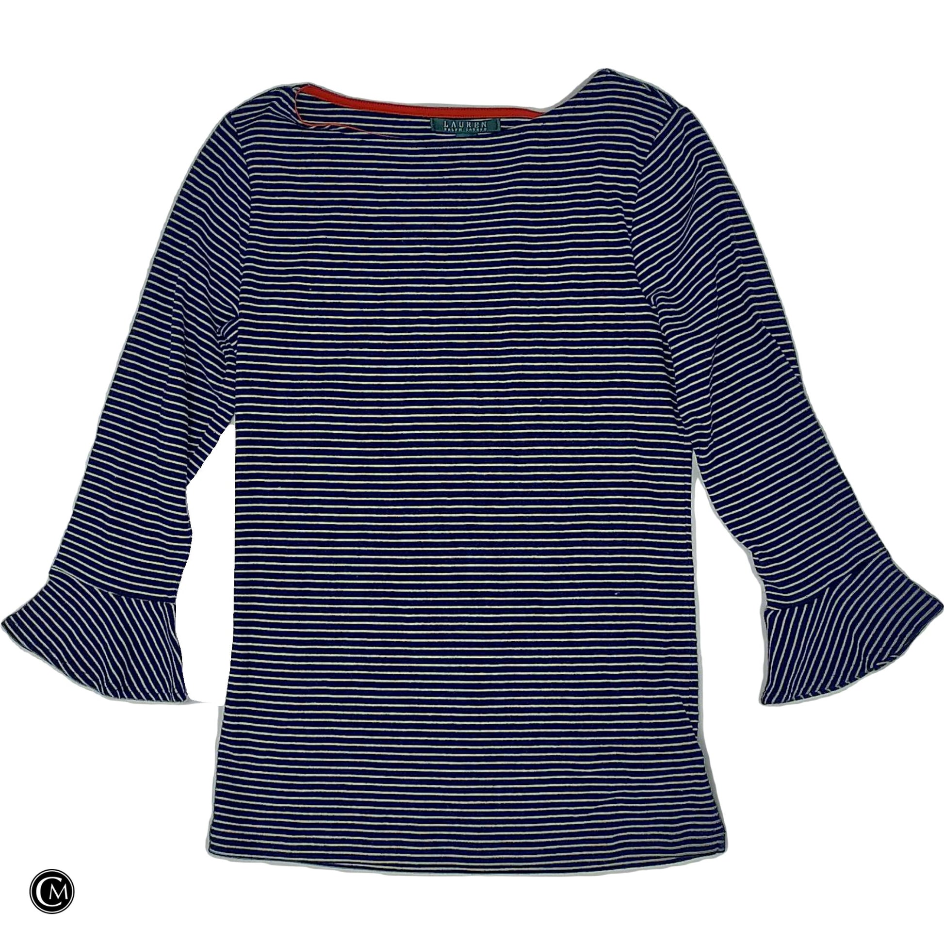 Top Ls By Lauren By Ralph Lauren In Blue & Orange, Size: M image 1