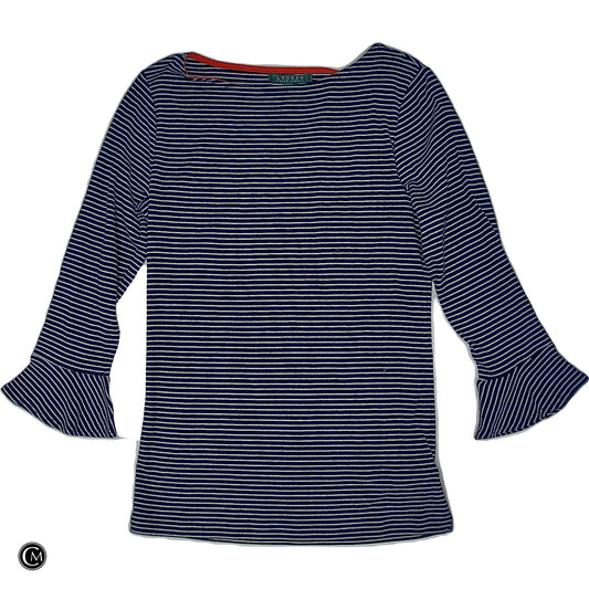 Top Ls By Lauren By Ralph Lauren In Blue & Orange, Size: M image 1