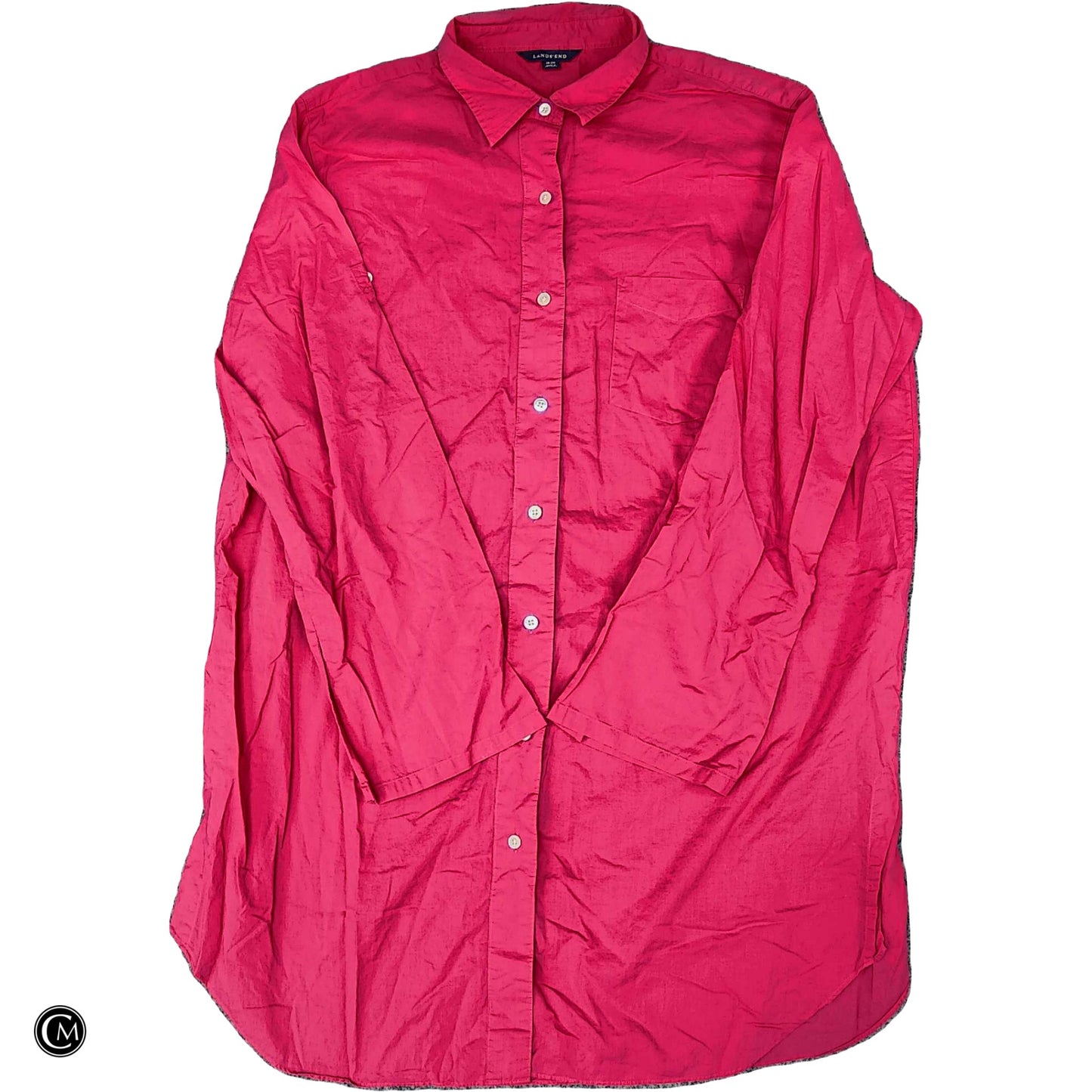 Tunic Ls By Lands End In Pink, Size: 1x image 1
