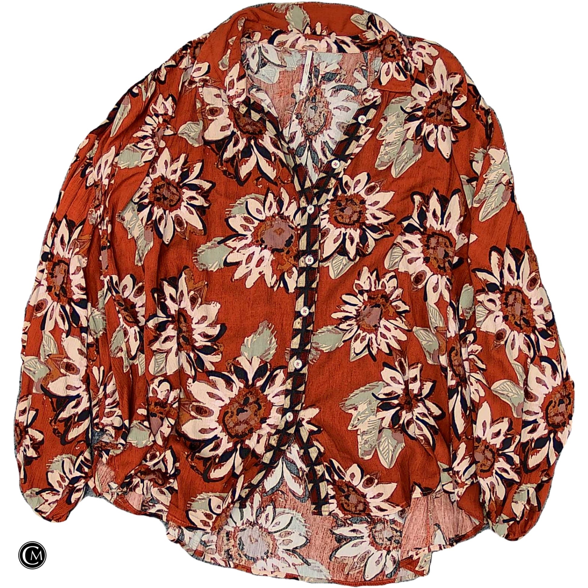 Top Ls By Free People In Orange, Size: M image 1