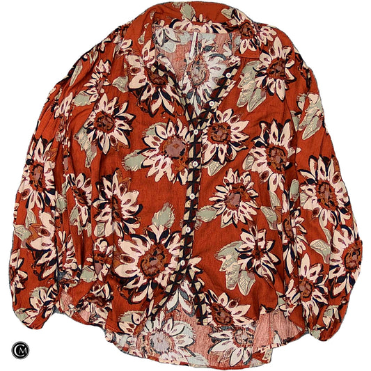 Top Ls By Free People In Orange, Size: M image 1