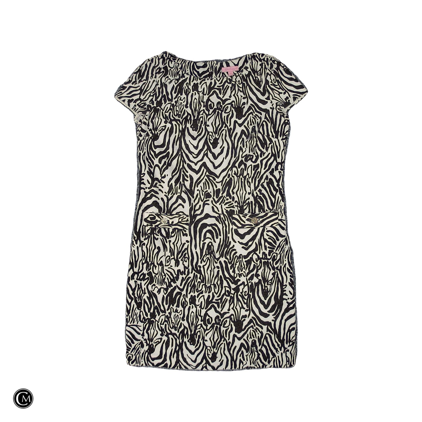 Dress Designer By Lilly Pulitzer In Brown & White, Size: M image 1