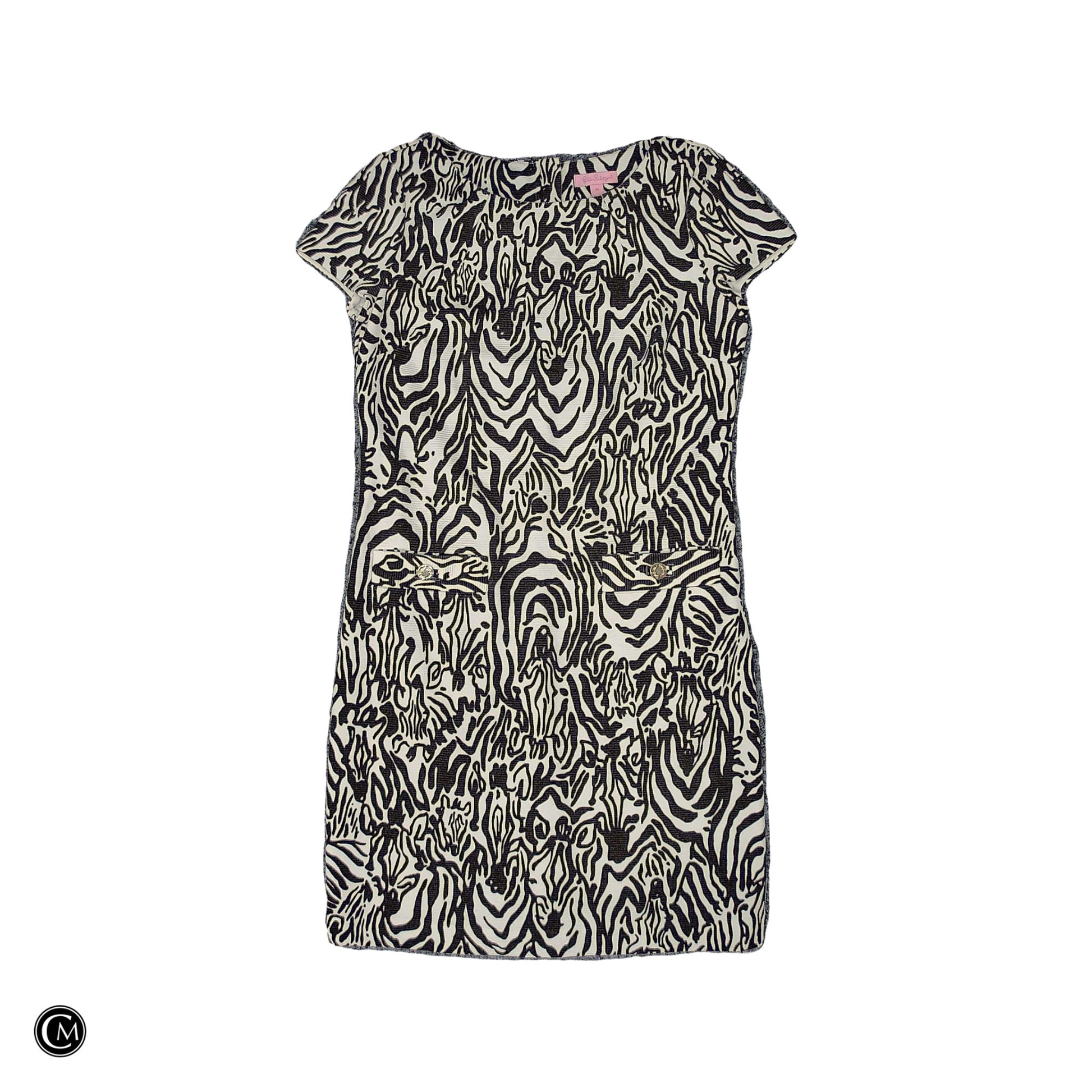 Dress Designer By Lilly Pulitzer In Brown & White, Size: M image 1