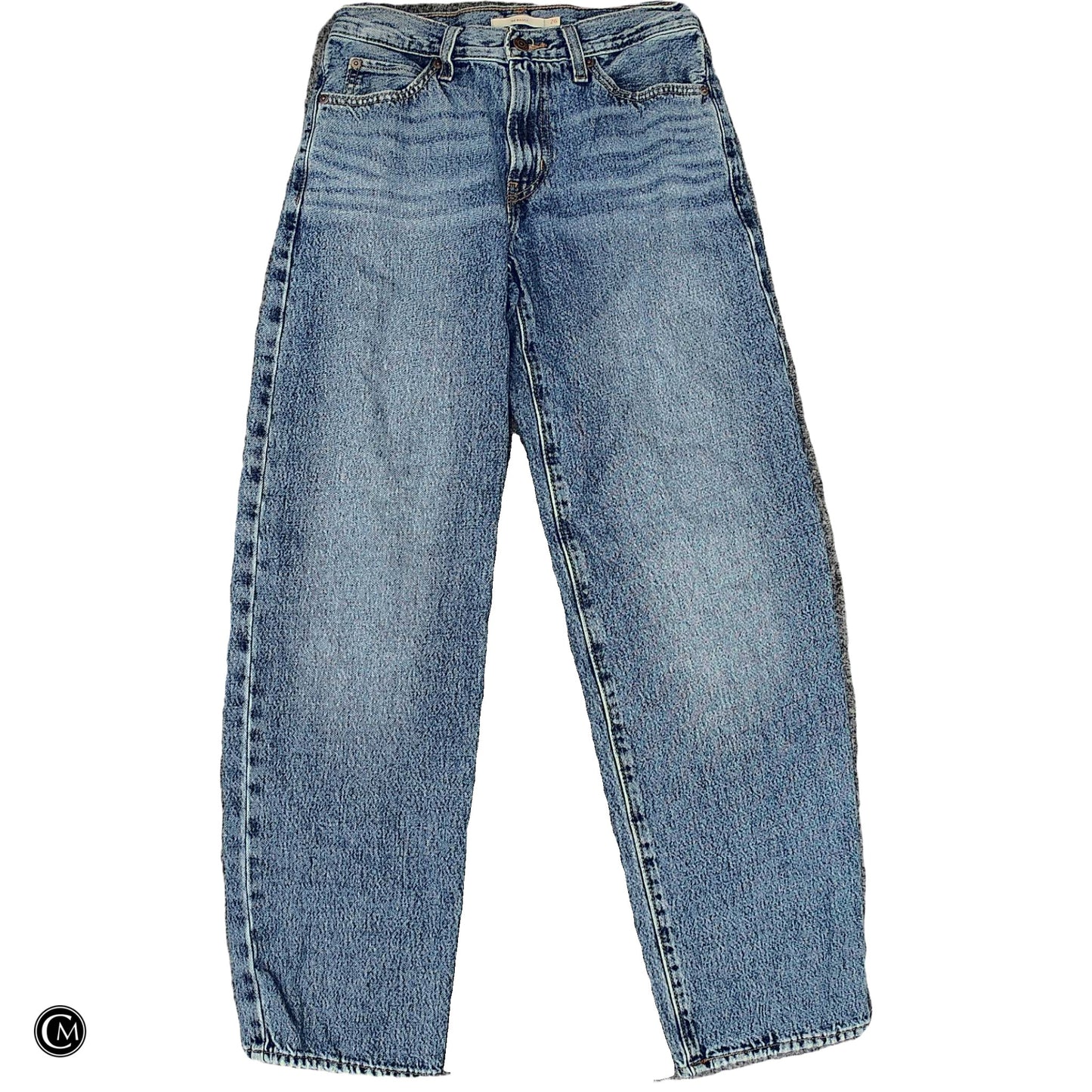 Jeans Straight By Levis In Blue Denim, Size: 2 image 1