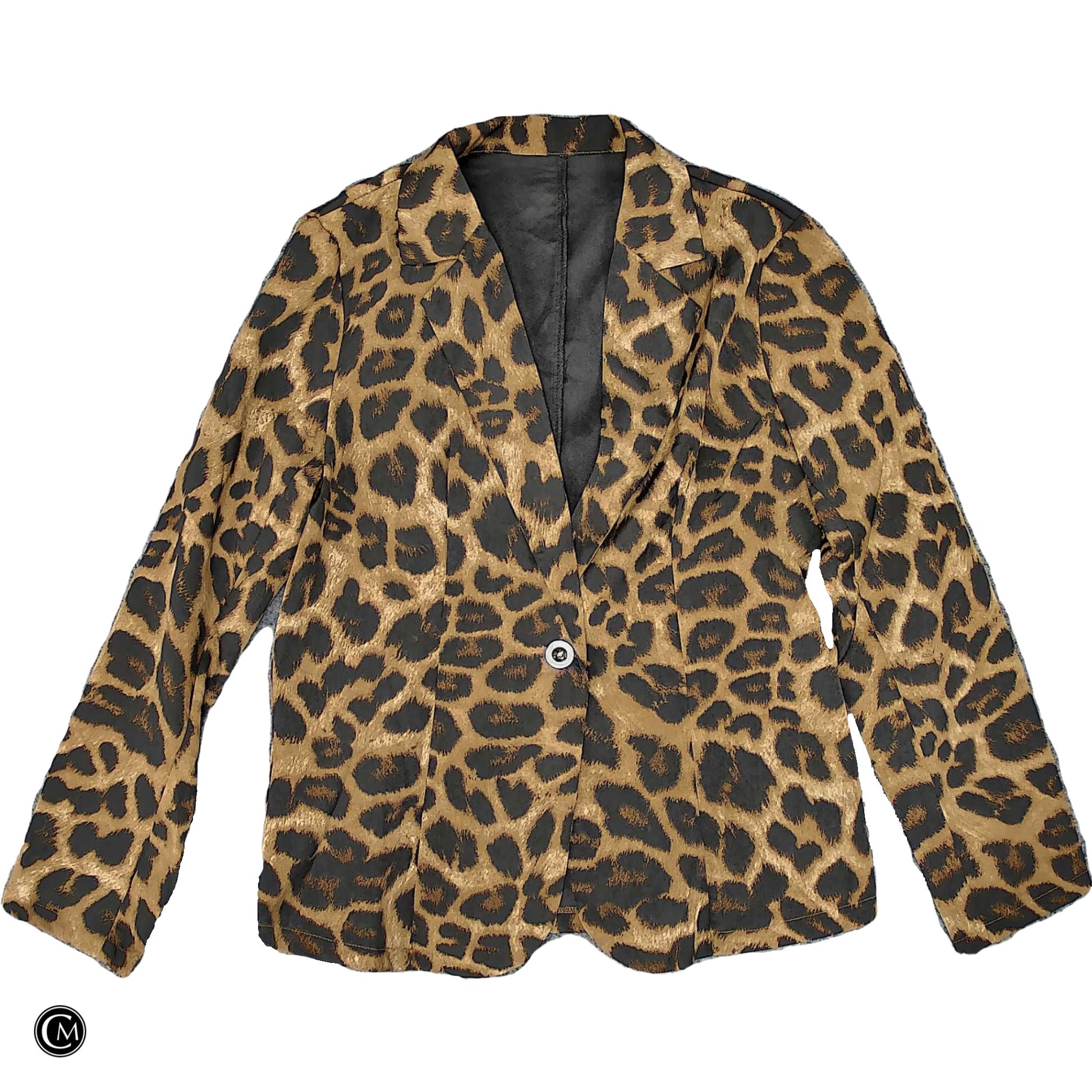 Blazer By Clothes Mentor In Animal Print, Size: Xl image 1