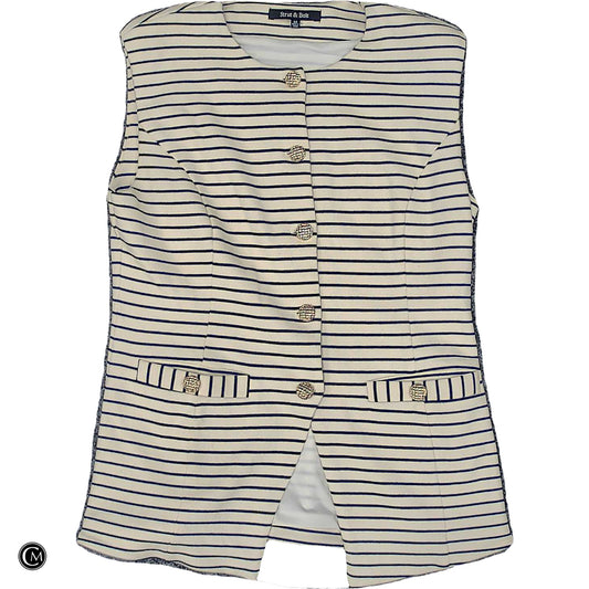 Vest Fleece By Strut & Bolt In Black & Cream, Size: M image 1