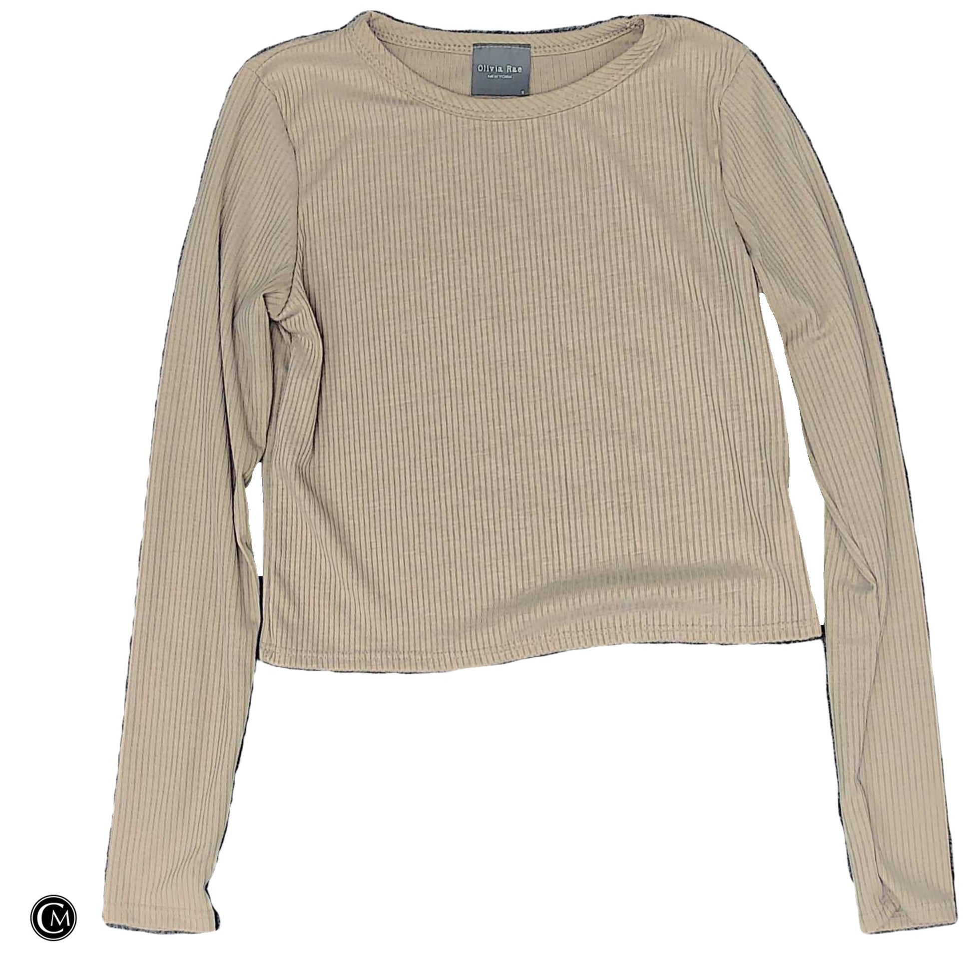Top Ls Basic By Olivia Rae In Beige, Size: S image 1