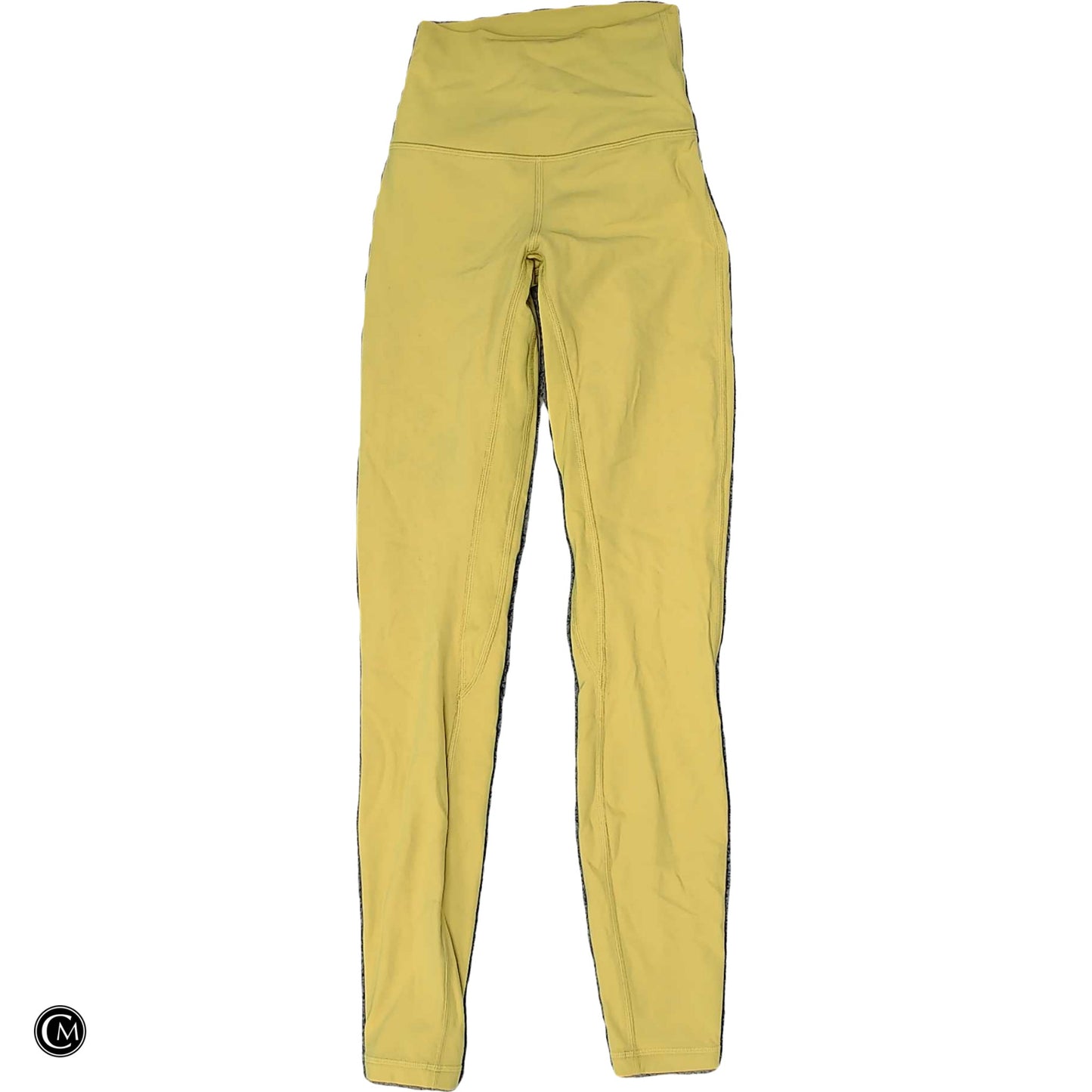 Athletic Leggings By Lululemon In Yellow, Size: Xs image 1