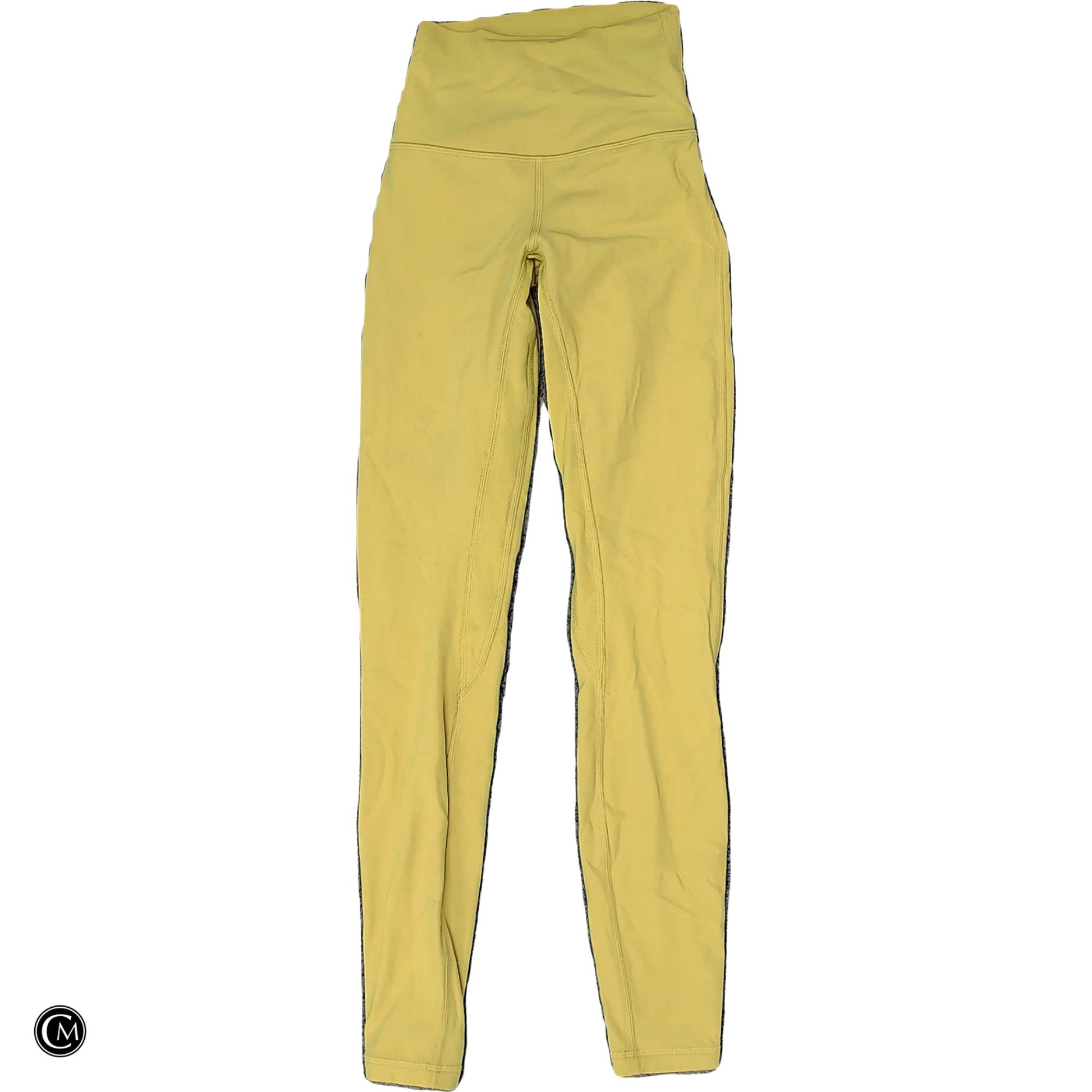 Athletic Leggings By Lululemon In Yellow, Size: Xs image 1