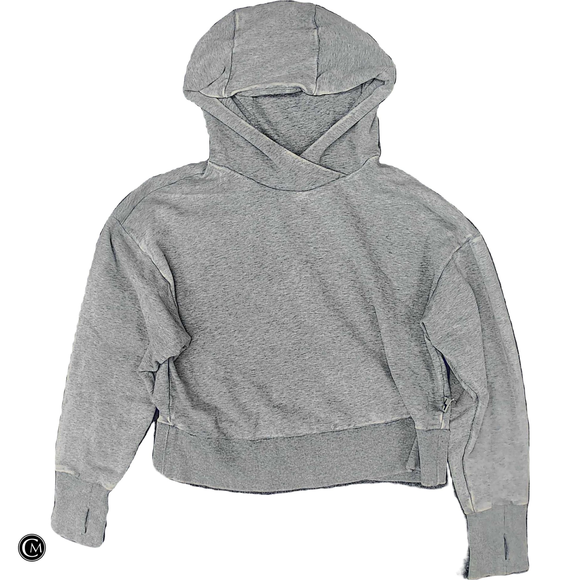Sweatshirt Hoodie By Joy Lab In Grey, Size: S image 1