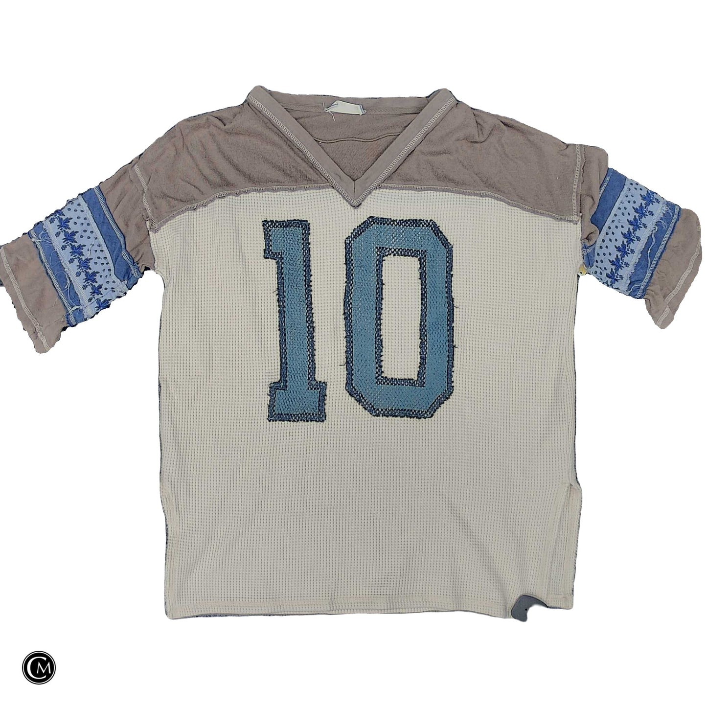 Top Ls By We The Free In Blue & Cream, Size: Xs image 1