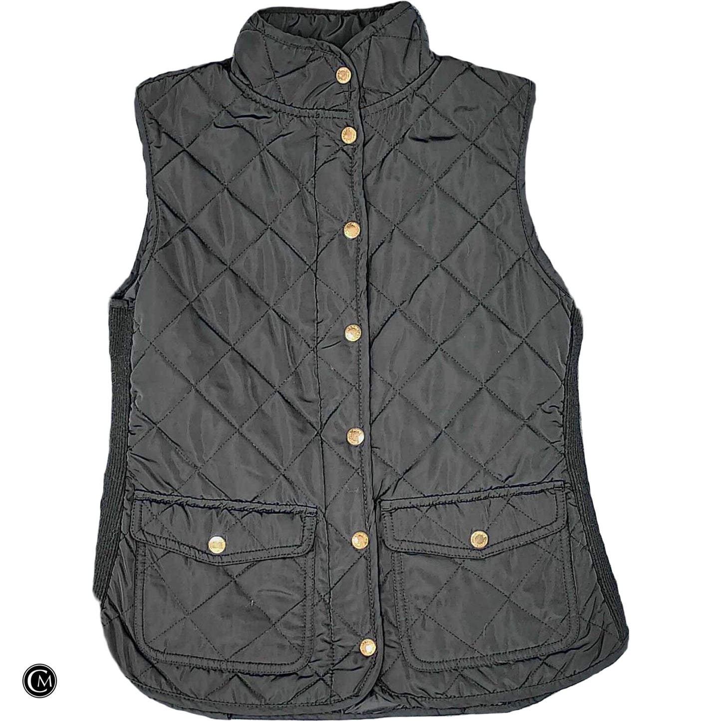 Vest Puffer & Quilted By Adrienne Vittadini In Black, Size: S image 1