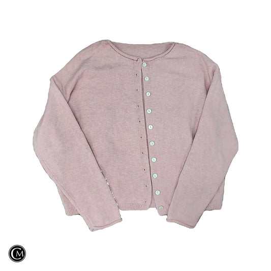 Sweater Cardigan By Clothes Mentor In Pink, Size: L image 1