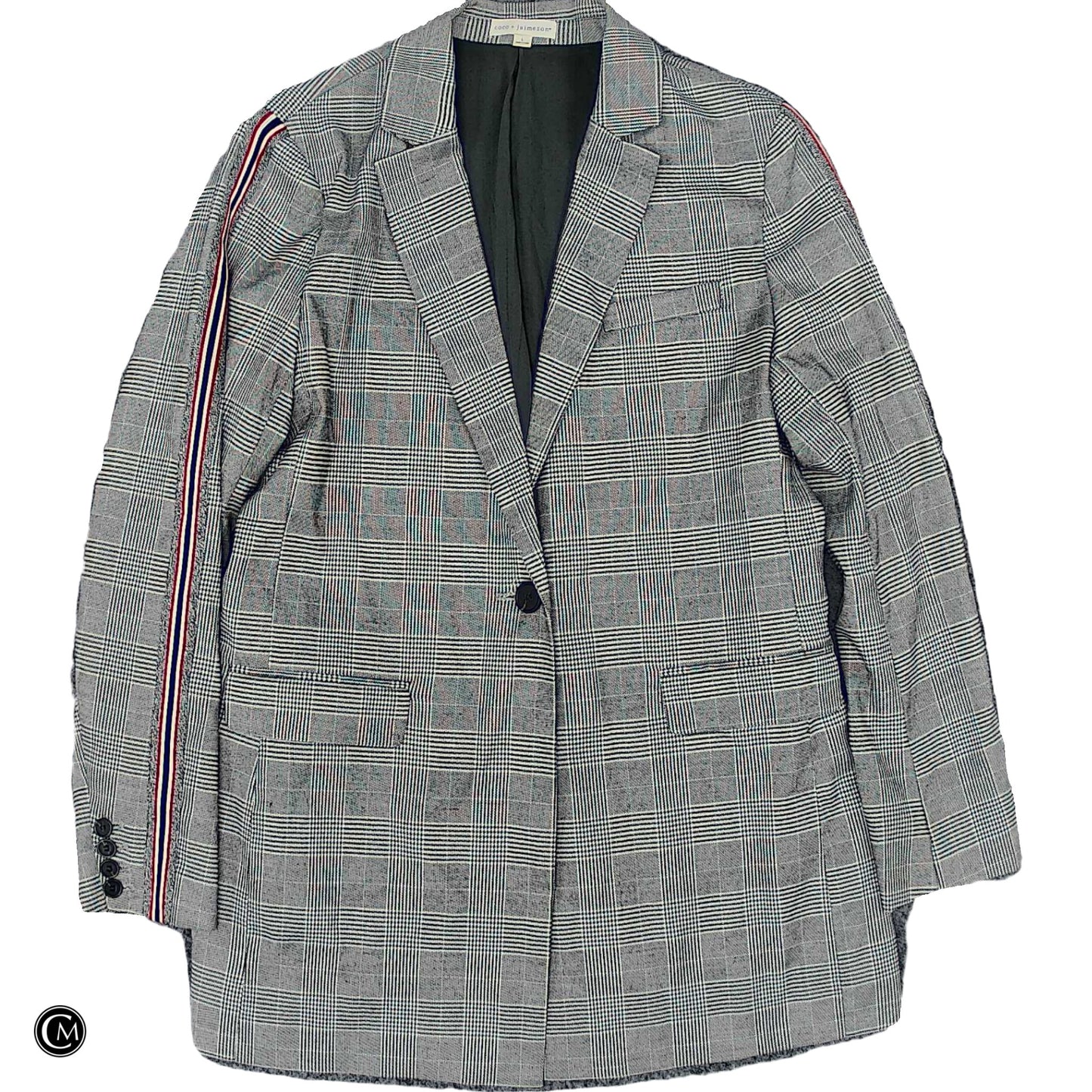Blazer By Coco + Jaimeson In Plaid Pattern, Size: L image 1