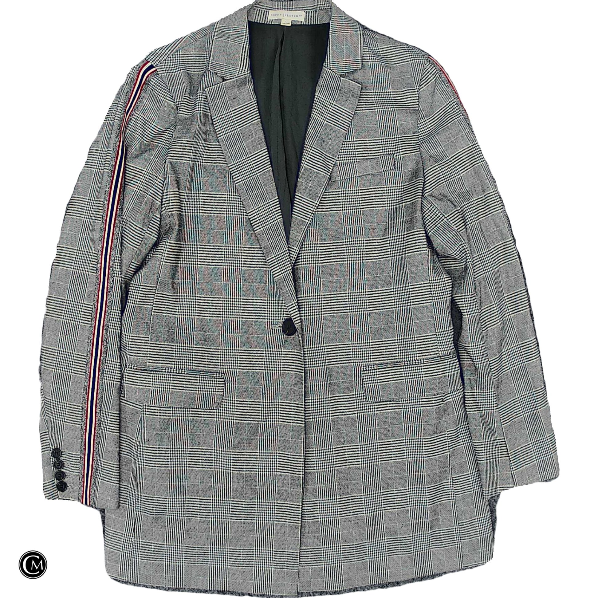 Blazer By Coco + Jaimeson In Plaid Pattern, Size: L image 1