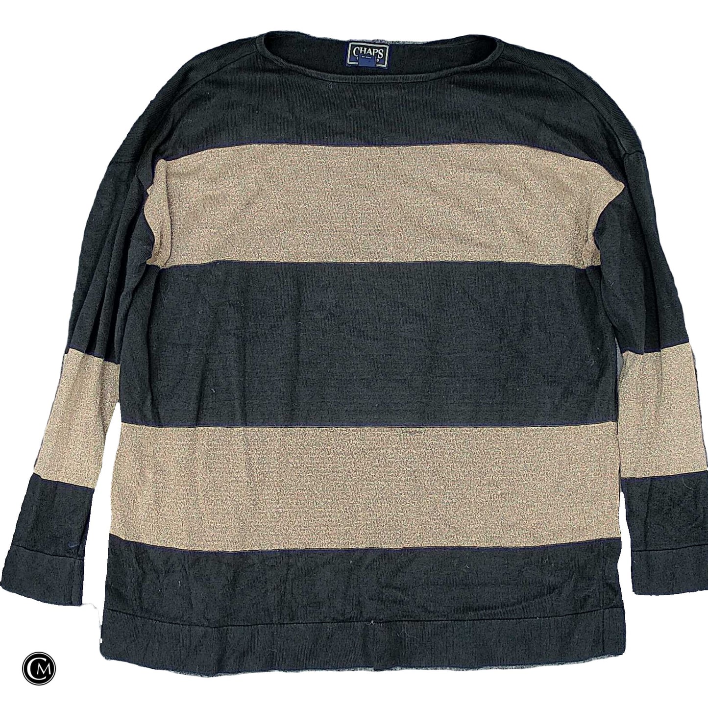 Top Ls By Chaps In Black & Gold, Size: M image 1
