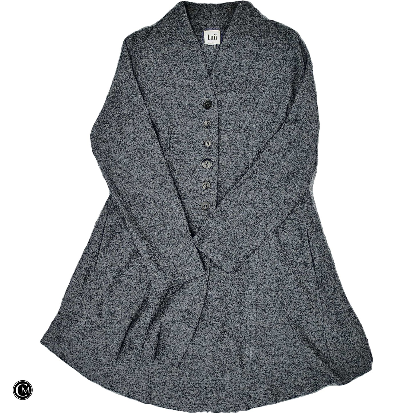 Sweater Cardigan By Luii In Grey, Size: M image 1