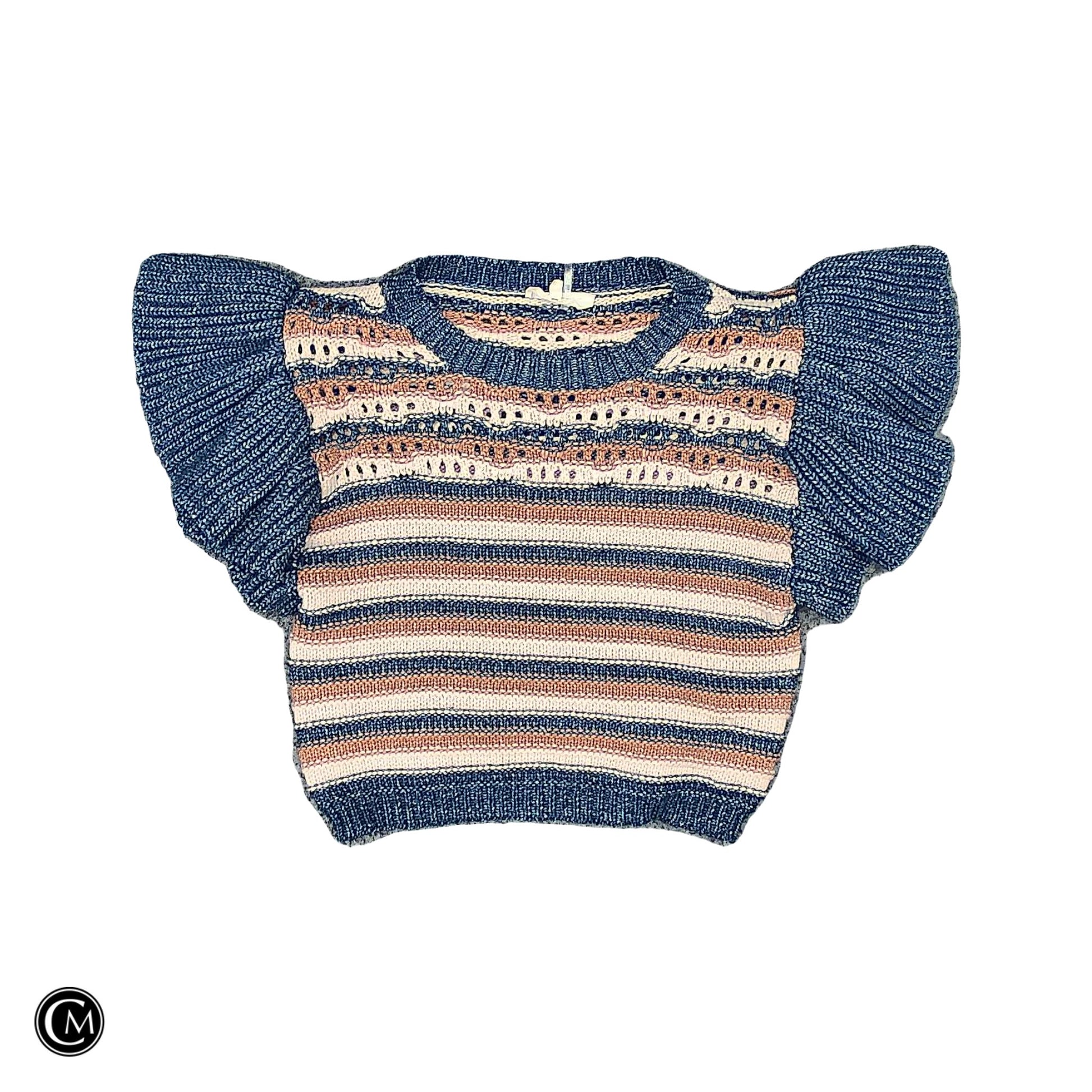Sweater Ss By Entro In Blue & Brown, Size: M image 1