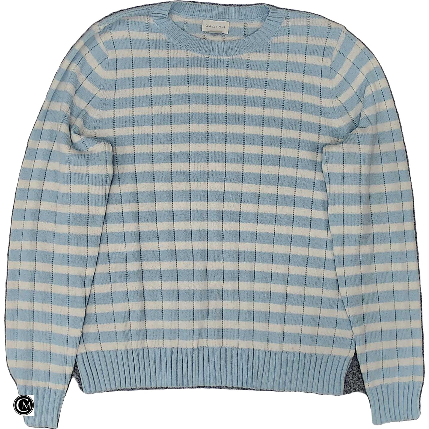 Sweater By Caslon In Blue & White, Size: M image 1