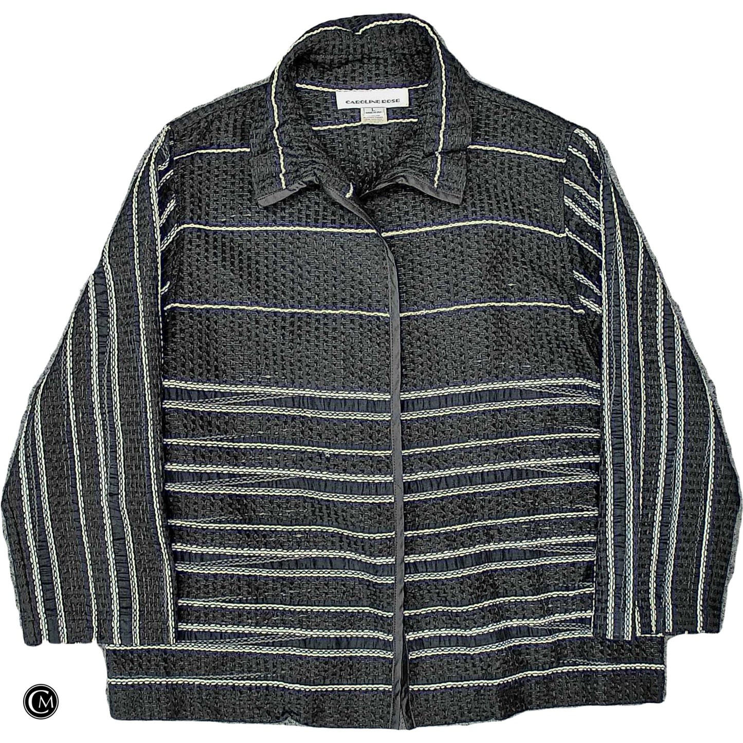 Jacket Other By Carol Rose In Black & White, Size: L image 1