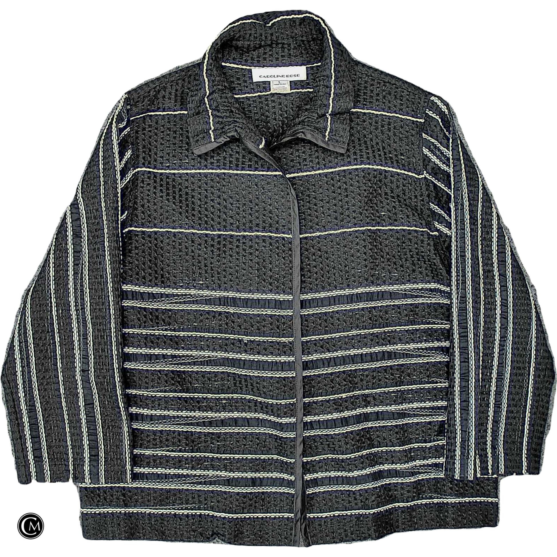 Jacket Other By Carol Rose In Black & White, Size: L image 1