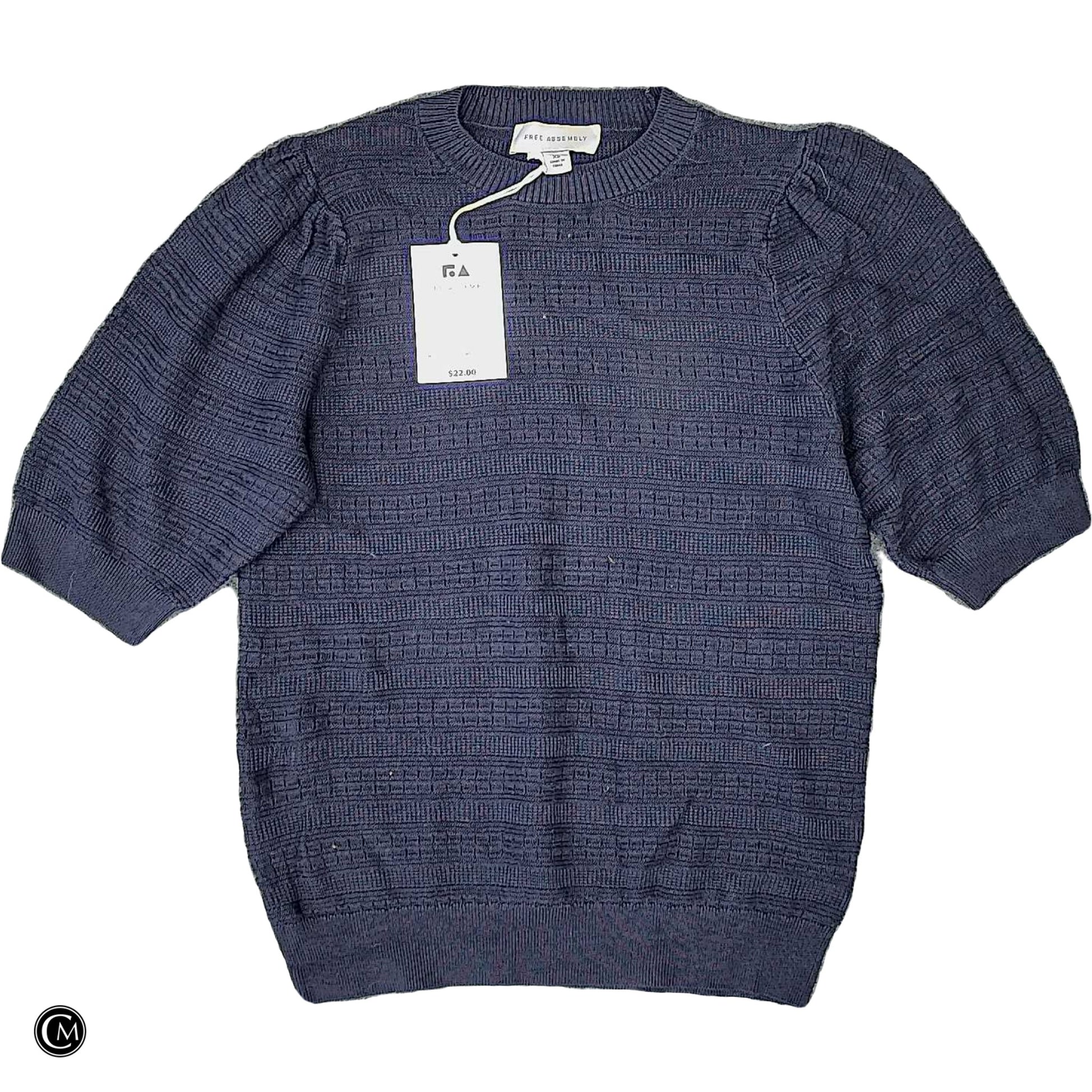 Sweater Ss By Free Assembly In Navy, Size: Xs image 1