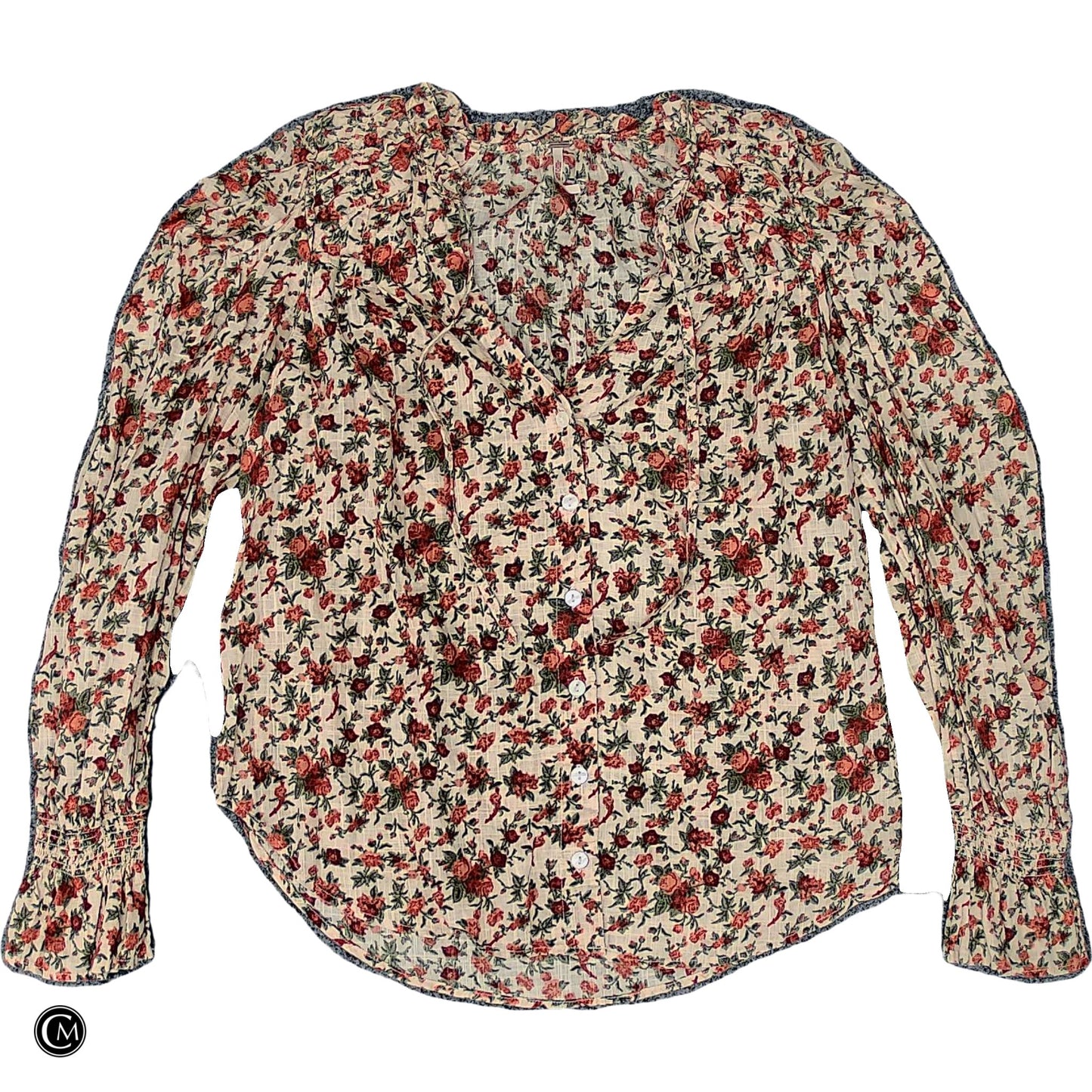 Top Ls By Free People In Floral Print, Size: Xs image 1