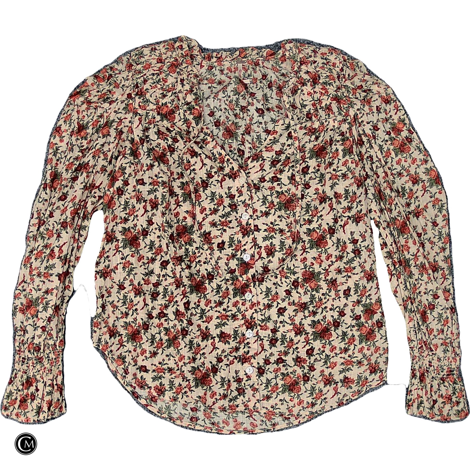 Top Ls By Free People In Floral Print, Size: Xs image 1