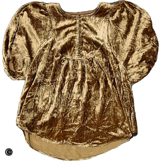 Top Ls By Anthropologie In Gold, Size: Xxs image 1