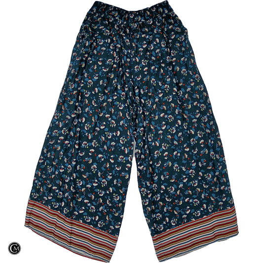 Pants Wide Leg By Clothes Mentor In Blue & Green, Size: 8 image 1