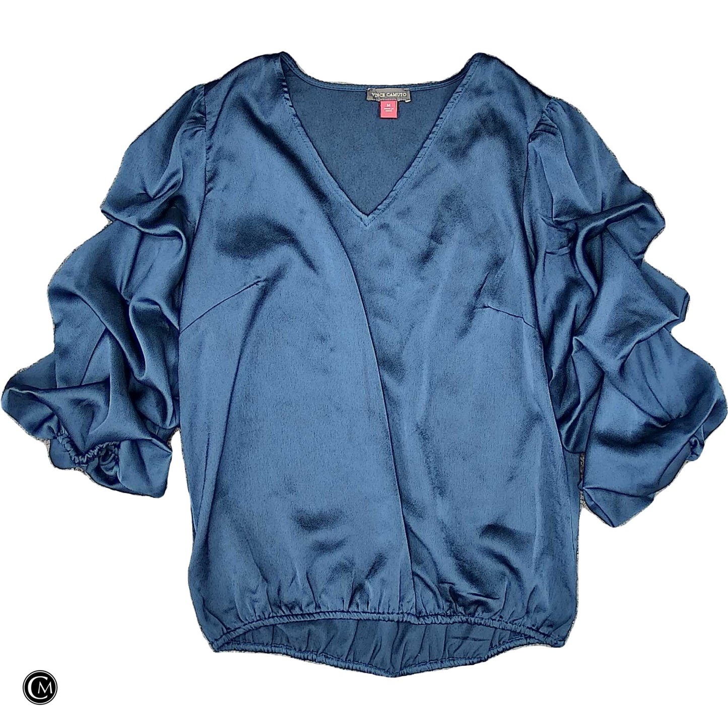 Blouse Ls By Vince Camuto In Blue, Size: M image 1