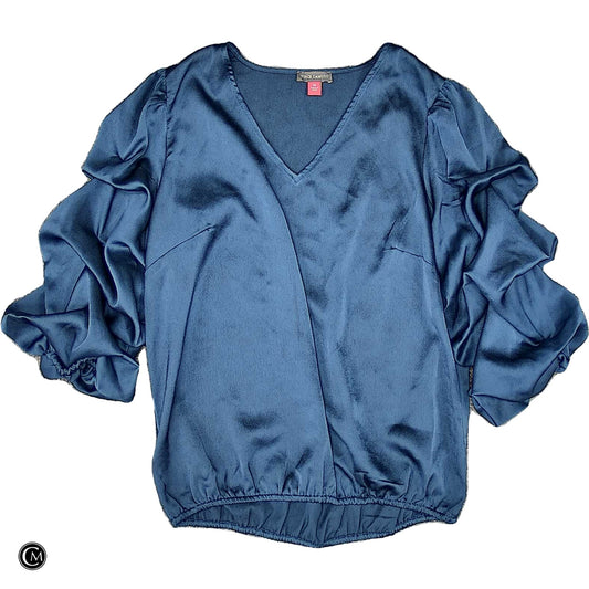 Blouse Ls By Vince Camuto In Blue, Size: M image 1
