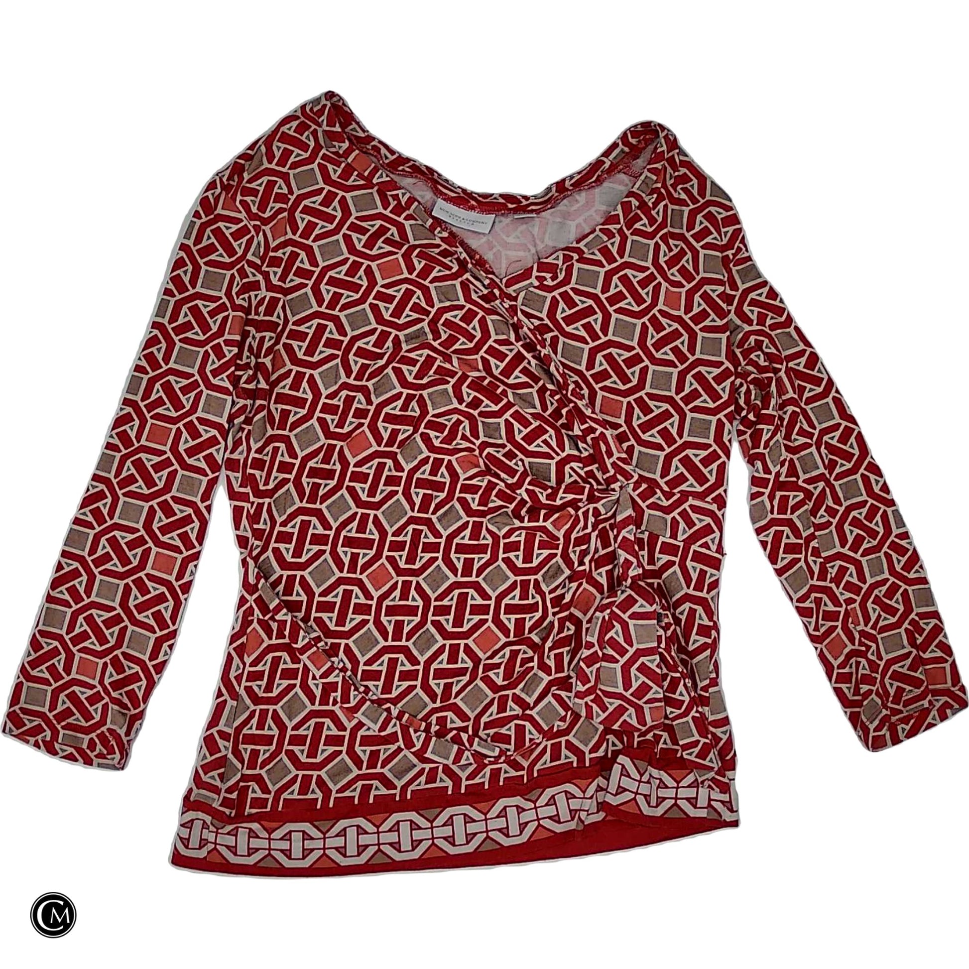 Top Ls By New York And Co In Pink & Tan, Size: M image 1