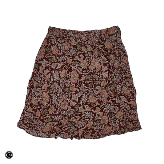 Skirt Mini & Short By Anthropologie In Brown & Green, Size: Xs image 1