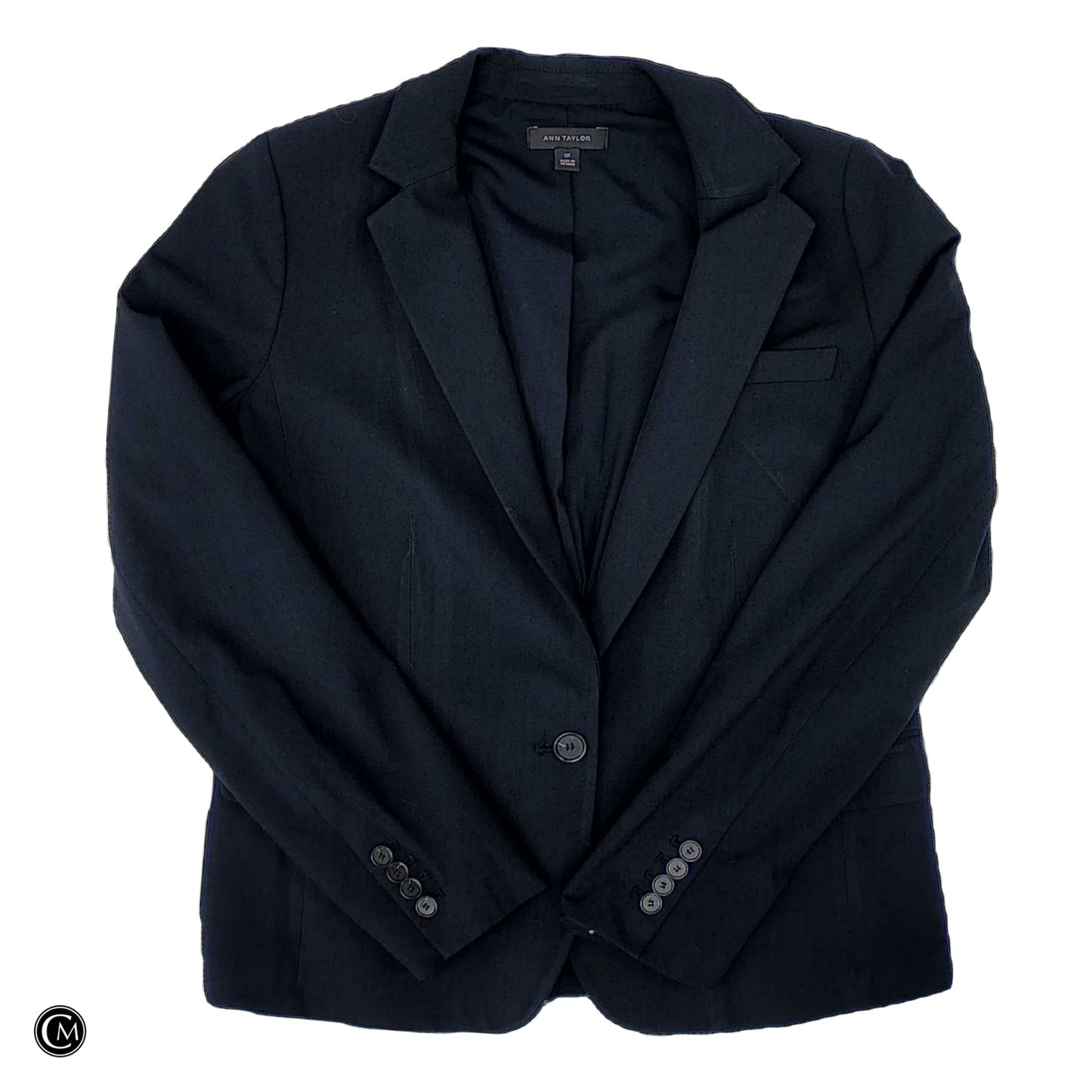 Blazer By Ann Taylor In Navy, Size: L image 1
