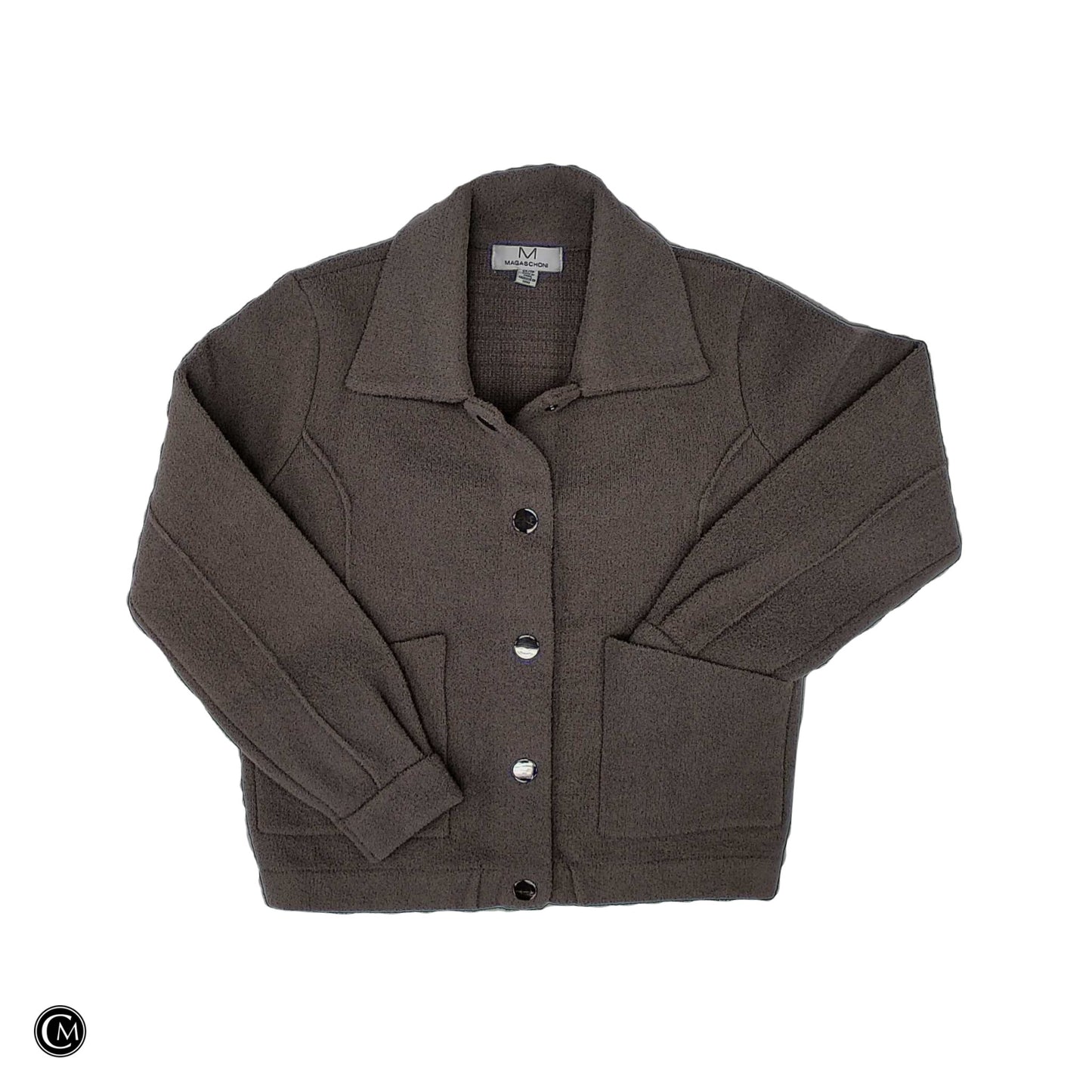 Coat Other By Magaschoni In Taupe, Size: Xs image 1