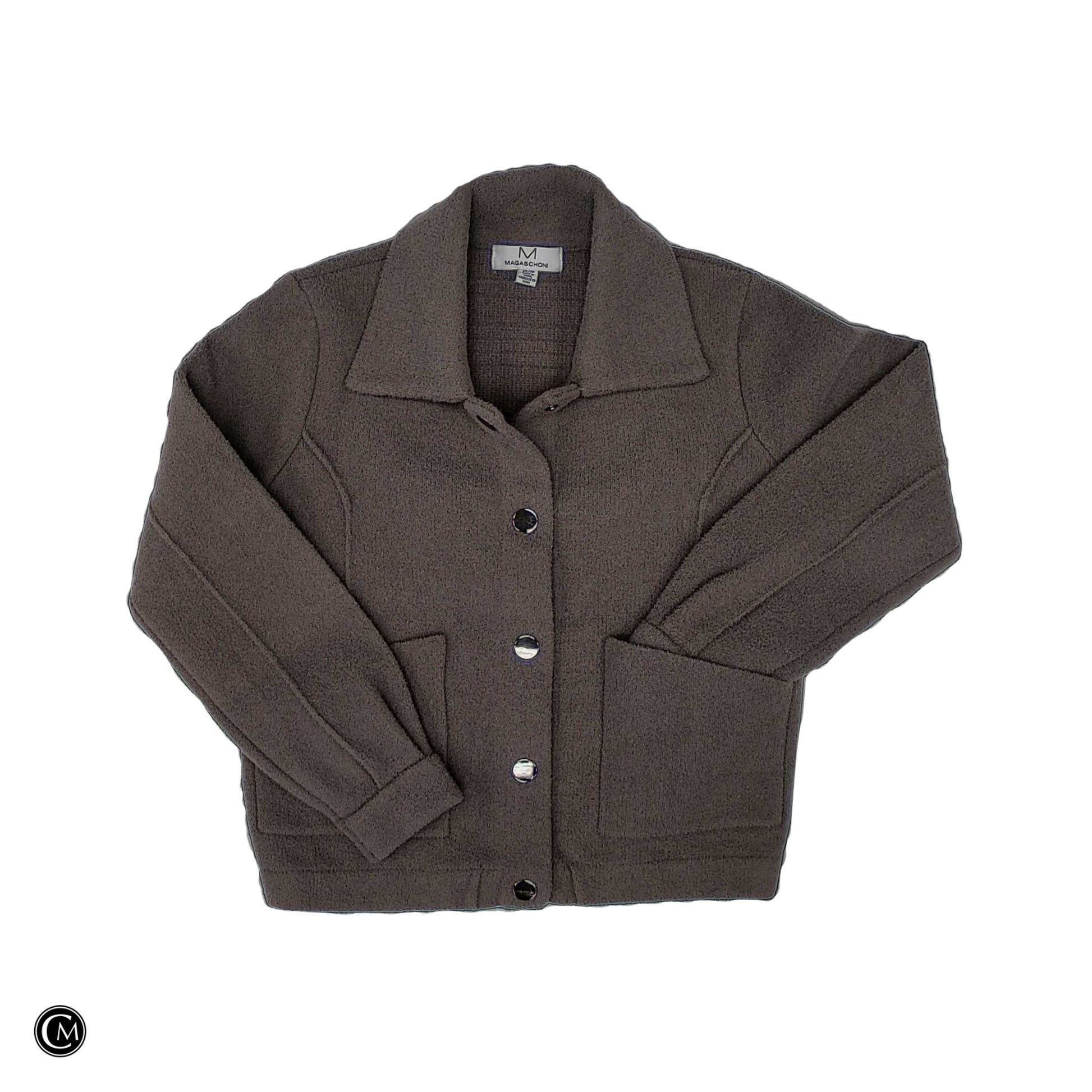 Coat Other By Magaschoni In Taupe, Size: Xs image 1