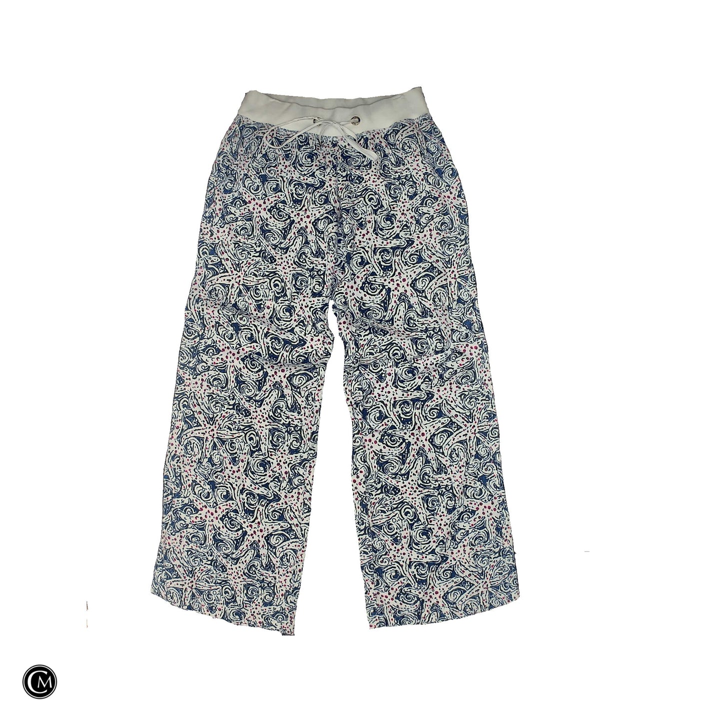 Pants Designer By Lilly Pulitzer In Blue & Pink, Size: M image 1