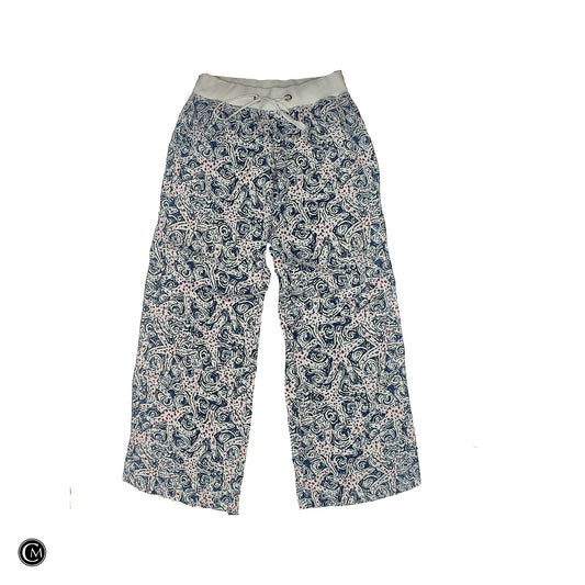 Pants Designer By Lilly Pulitzer In Blue & Pink, Size: M image 1