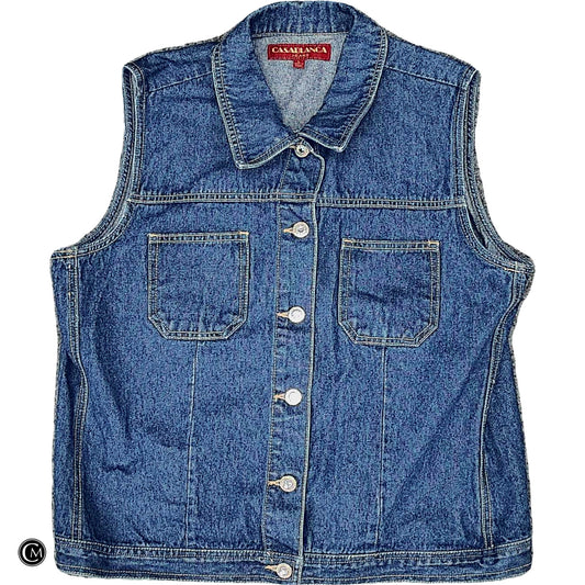 Vest Other By Casablanca In Blue Denim, Size: L image 1