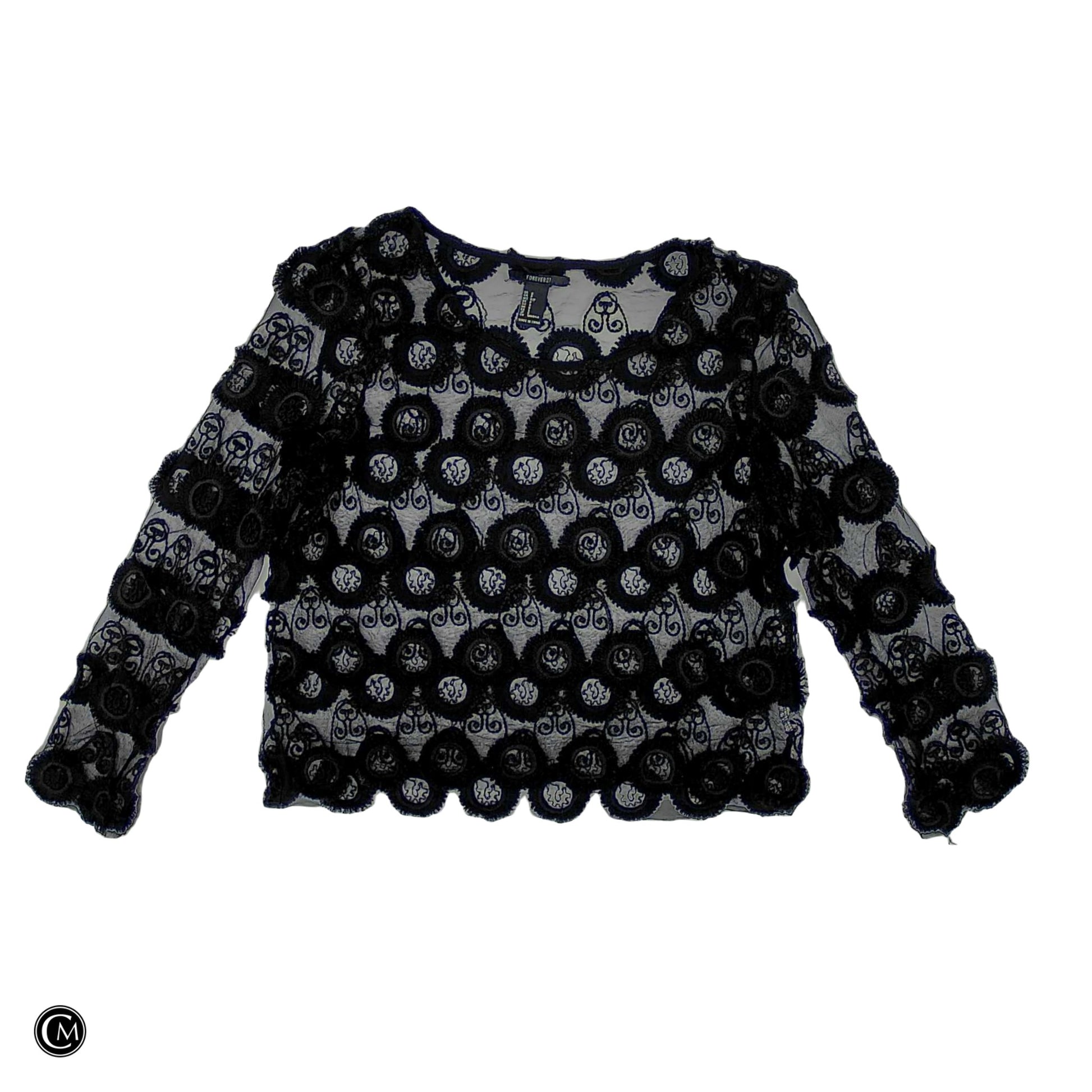 Top Ls By Forever 21 In Black, Size: S image 1